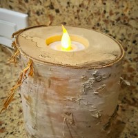 DIY Birch Candles